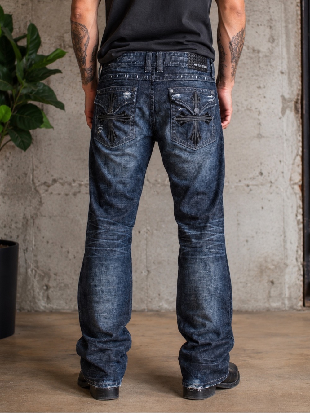 Affliction • Cooper Relaxed Bootcut Jeans